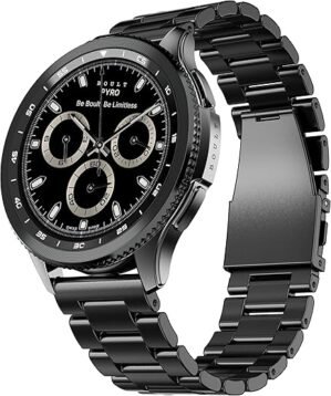 Boult Newly Launched Pyro Smartwatch 1.43'' AMOLED Screen, BT Calling 5.3, 600 Nits Brightness, IP68, 150+ Watchfaces, 120+ Sports Modes, AI Voice Assistant, SpO2 Monitoring (Gun Metal)